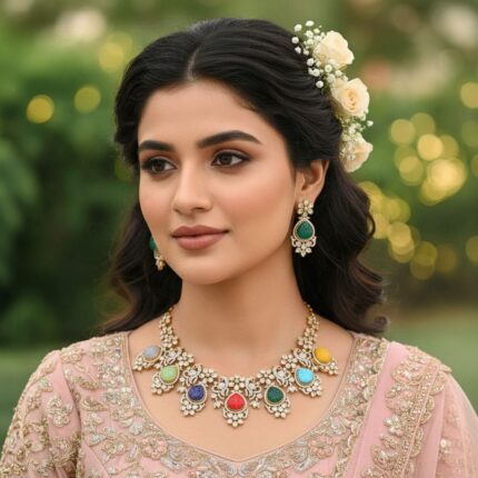 Regal Multicolor Victorian Elegance Jewellery Set